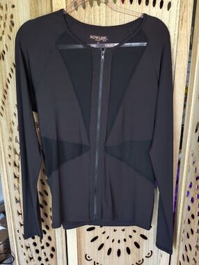 Black Zip-Front Utility Jacket for Women